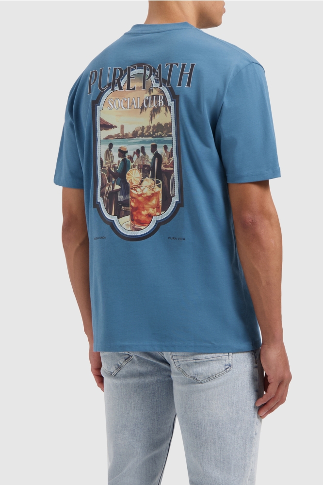 LOOSE FIT CREWNECK SS TSHIRTS 25010111 MID BLUE